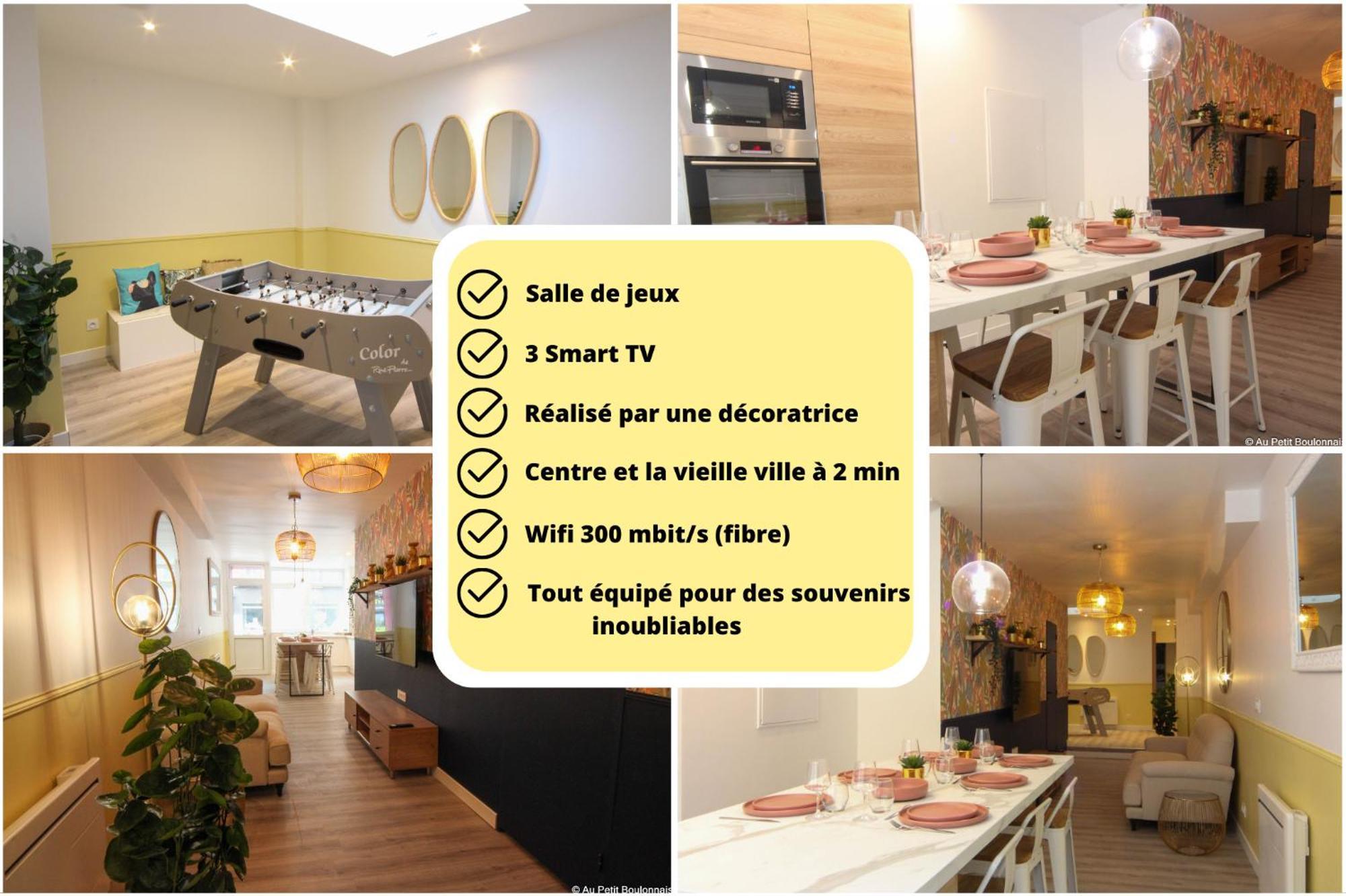 Au Nouveau Boulonnais - 4 Appartements Charmants Pour Couples, Familles Et Groupe D'Amis, Vieille Ville Et Centre Ville De Boulogne Sur Mer Zewnętrze zdjęcie